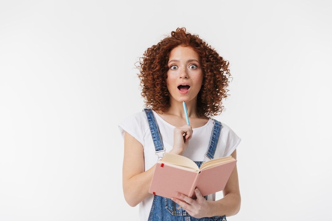shocked woman reading news